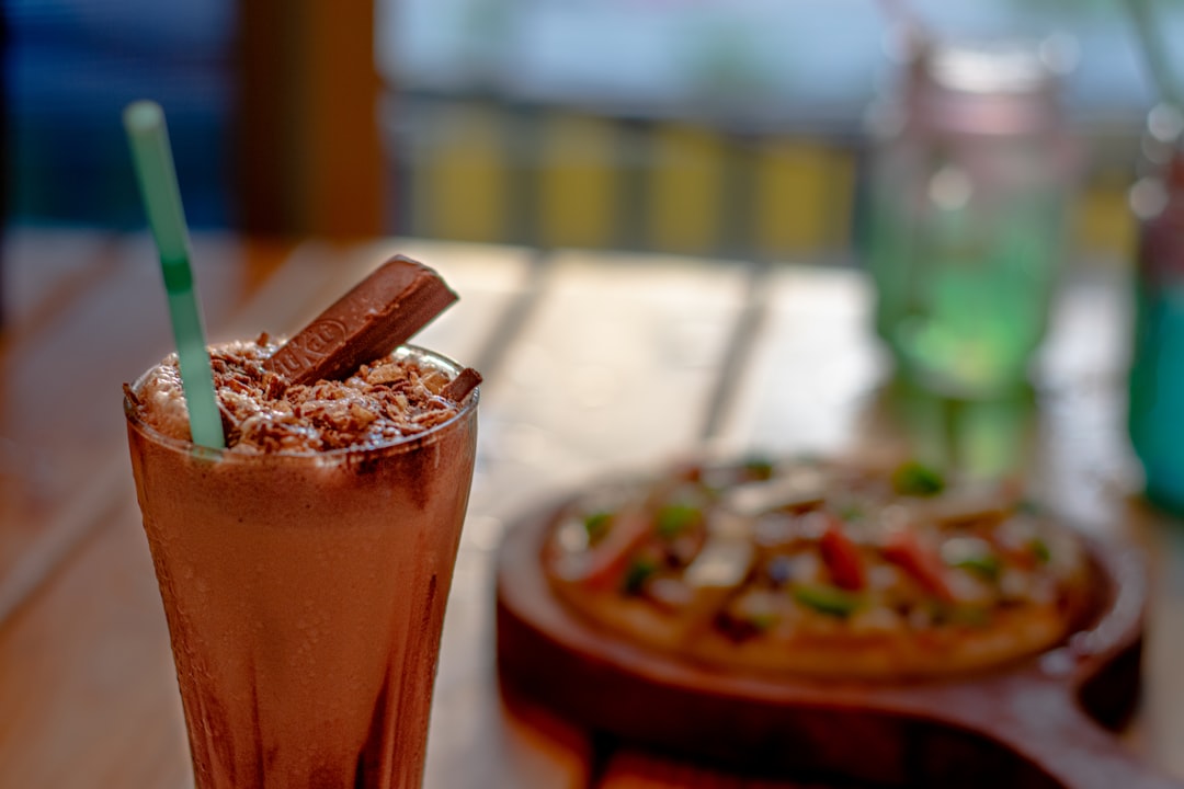 Photo coconut and chocolate desserts