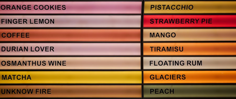 Photo balance of flavors