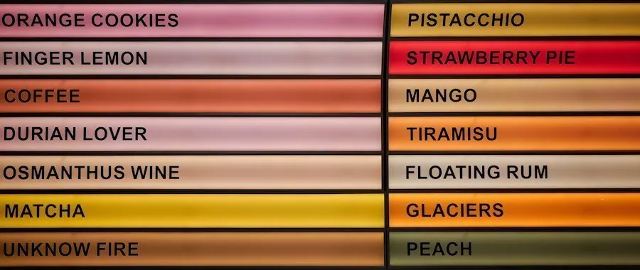 Photo balance of flavors