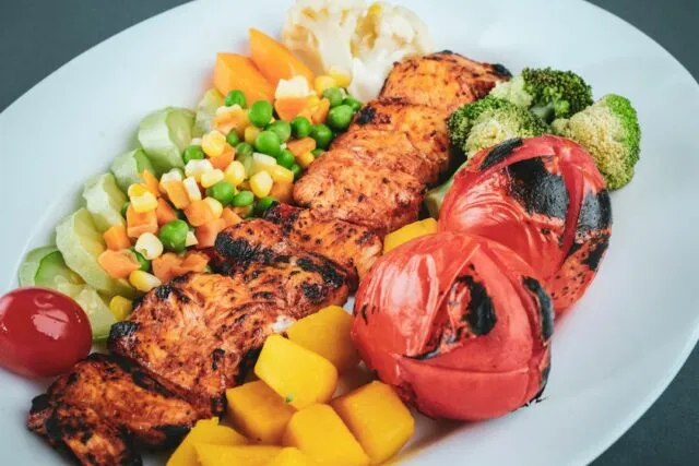 Photo balanced meals nutrition